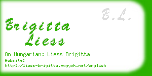 brigitta liess business card